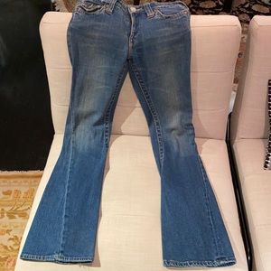 Flare jeans from true religion, low rise